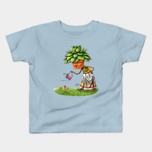 Succulent Pot Head Kids T-Shirt